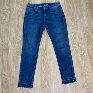 Michael Kors Mid Rise Izzy Skinny Jeans w Raw Hem